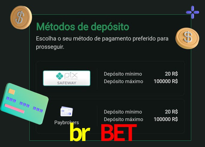 O cassino br bet oferece uma grande variedade de métodos de pagamento